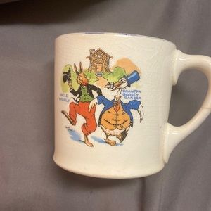 Vintage uncle wiggly, and grandpa goose Ovaltine cup